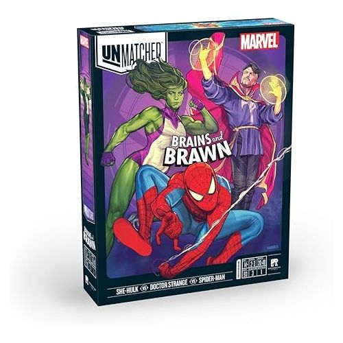  Unmatched: Marvel - Brains and Brawn - Strategy Fighting Superhero Game for Family, Teens & Adults by Restoration Games