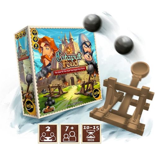  IELLO Play All Day Games?Catapult Feud Game - Ready, Aim... Launch the Catapults! 2 Player