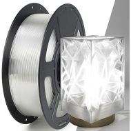 Clear PETG Filament 1.75mm, High Speed 3D Printer Filament Clear Filament for 50-600mm/s, High Light Transmittance Filament, Transparent PETG Filament 1kg(2.2lbs) Spool