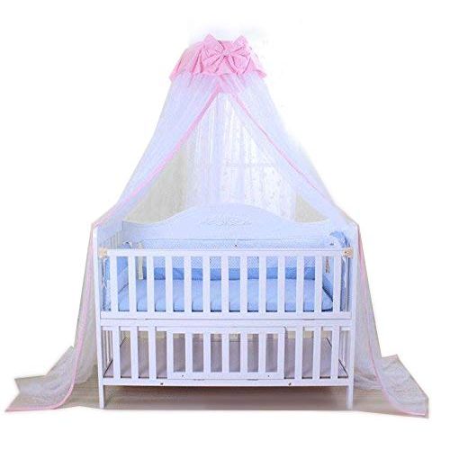  [아마존베스트]IFELES Baby Net Baby Toddler Bed Crib Dome Canopy Netting (butterfly white)