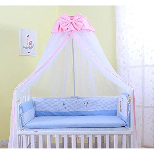  [아마존베스트]IFELES Baby Net Baby Toddler Bed Crib Dome Canopy Netting (butterfly white)