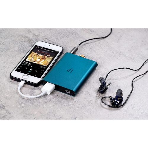  [아마존베스트]iFi Hip-dac Portable DAC Headphone Amplifier for Android, iPhone with USB Input/Outputs: 3.5mm Unbalanced / 4.4mm Balanced