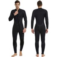 IFLOVE 3mm Shorty Wetsuit for Women, Mens Full Body Diving Suit, Neoprene Front Zip Wetsuits for Snorkeling Surfing Swimming