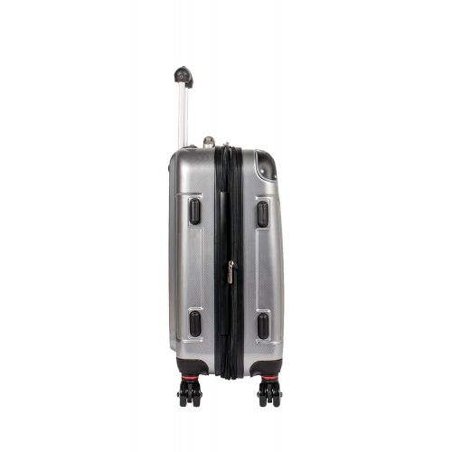  IFLY Luggage iFLY Luggage Ifly Carbon Racing Hard Sided Luggage Silver 20