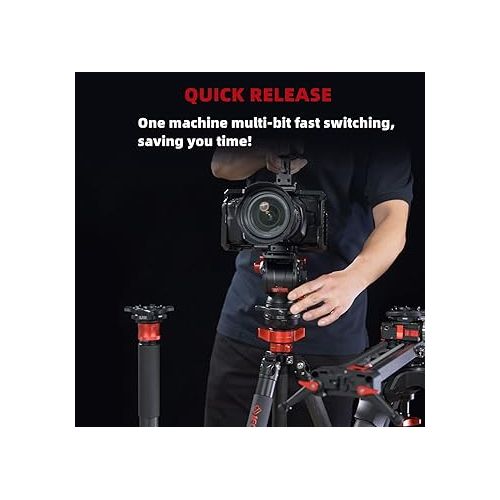  IFOOTAGE Seastar Q1S, Quick Release Plate, Quick Setup Kit with 1/4