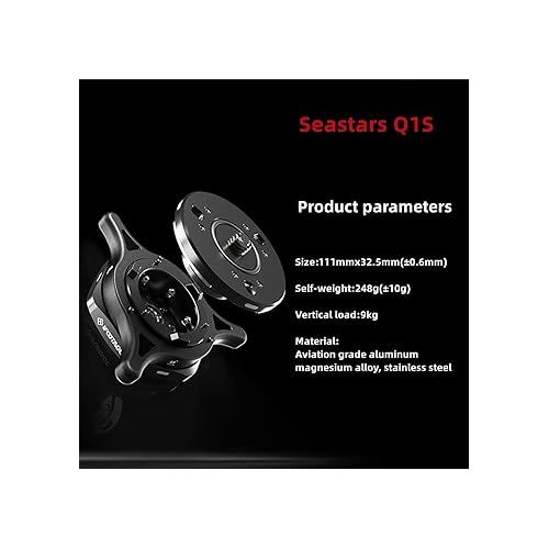  IFOOTAGE Seastar Q1S, Quick Release Plate, Quick Setup Kit with 1/4