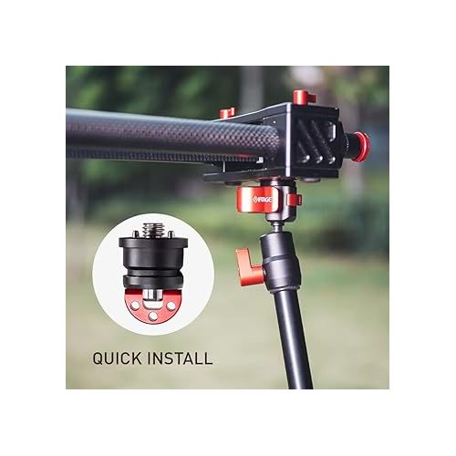  IFOOTAGE Spider Crab Quick Release Adapter ，Magic Arm Quick Release Mount Adapter with 1/4