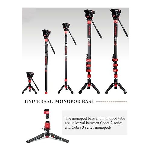  IFOOTAGE Cobra 3 Pedal Base, Mini Tripod Tabletop Desktop Tripod, Aluminum Low Profile Base, Payload 17.6 lbs, Base-P