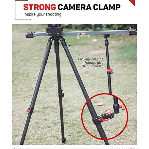  IFOOTAGE PC-01 Camera Clamp Mount, Tripod Clamp with 1/4