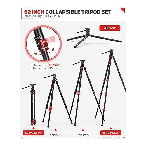  IFOOTAGE Tripod Kit, 62