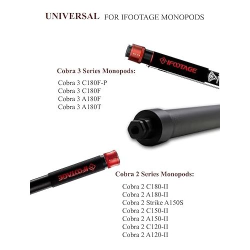  IFOOTAGE Cobra 3 / Cobra 2 Extension Tube C40 for Cobra 3 / Cobra 2 Series Monopods