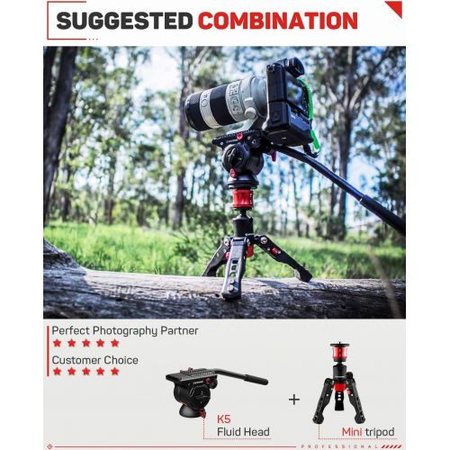  IFOOTAGE Table Top Tripod, Professional Mini Tripod with 3/8 and 1/4 inches Quick Release Plate, Desktop Tripod for DSLR Camera, Video Camcorder, Mobile Phone and Action Cameras. M