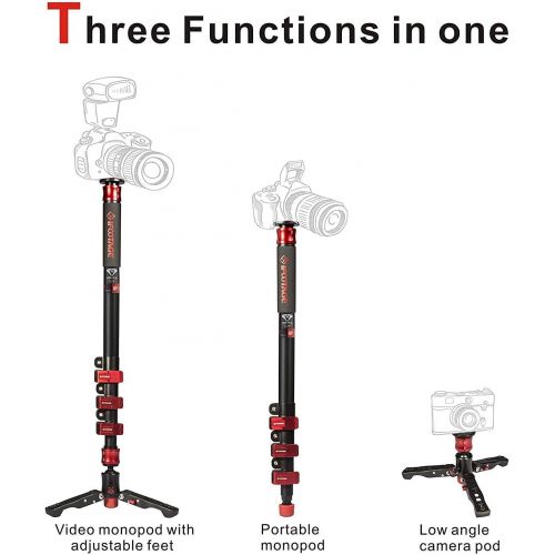  IFOOTAGE iFootage COBRA2 A120 8kg bear Lightweight Camera Monopod 120CM Alloy Aluminum Portable DSLR Video Monopod  Adjustable Camera Pod