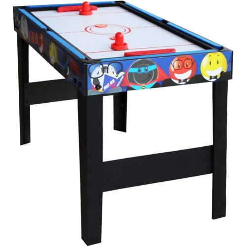  IFOYO Combo Game Table for Kids, 4 in 1 Pool Table Foosball Table Hockey Table Ping Pong Table Ideal for Kids, Green, 31.5x18.9x23.6 Inches