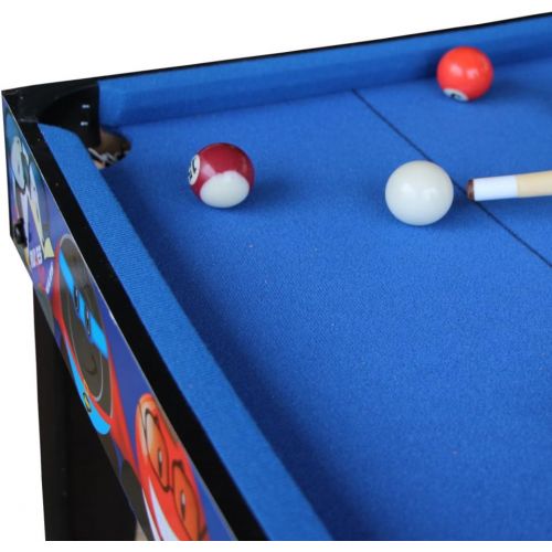  IFOYO Combo Game Table for Kids, 4 in 1 Pool Table Foosball Table Hockey Table Ping Pong Table Ideal for Kids, Green, 31.5x18.9x23.6 Inches