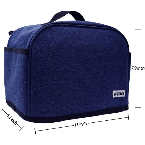  IFedio 2 Slice Toaster Cover,Small Appliance Toaster Cover with Pockets for Kitchen,Washable and Dust Protection,Blue