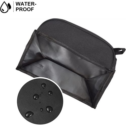  iFedio 2 Slice Toaster Cover Black with Pockets, Appliance Cover Toaster Dust And Fingerprint Protection/Machine Washable/Toaster Machine Cover Can Hold Jam Spreader Knife & Toaste