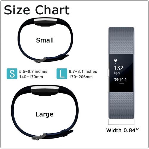  Marke: iFeeker Fitbit Charge 2 Ersatz Armband - iFeeker Ersatz Weich Silikon Einstellbare Ersatz Sport Armband Gurt Smart Uhrenarmband fuer Fitbit Charge 2 Armband Zur Herzfrequenz Und Fitnessaufz