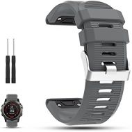 IFeeker Garmin Fenix 5X Multisport GPS Uhr Ersatz Buege Band, iFeeker Weiches Silikon Schnellinstallations Armbanduhr Buegel fuer Garmin Fenix 5X Multisport-GPS-Uhr