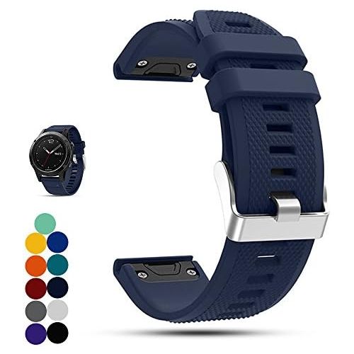  IFeeker Garmin Fenix 5 GPS-Multisport-Smartwatch Uhr Ersatzband, iFeeker Weiche Silikon Schnellinstallation Armbanduhr Gurt Riemen fuer Garmin Fenix 5 GPS-Multisport-Smartwatch