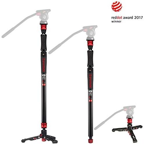  [아마존베스트]IFOOTAGE Cobra 2 Strike A150S II Monopod with Mini Tripod