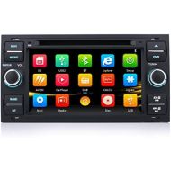 iFrego 7 Inch HD Car Radio DVD Player GPS Navigation RDS SD Bluetooth Touchscreen with SAT NAV GPS Navigation for Ford C Max/Galaxy/Connect/Kuga/Fiesta/S Max/Focus/Transit/Fusion/M