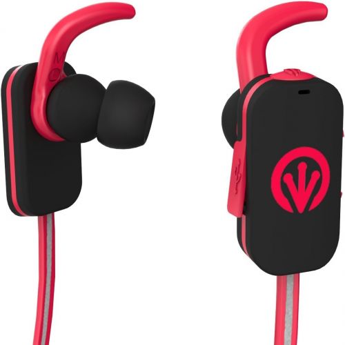  iFrogz IFFRRE-RD0 FreeRein Reflect Wireless Bluetooth Earbuds, Red
