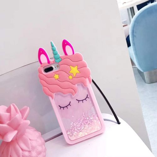  [아마존베스트]for iPod Touch 7(2019) Case,iFunny Cute 3D Cartoon Animal Quicksand Unicorn Floating Glitter Stars Shockproof Soft Silicone Kawaii Case For iPod Touch 7(2019)/iPod Touch 5 6 (Quick