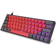 IG INSTAGO 60% Mechanical Keyboard, RGB LED Backlit Wired Gaming Keyboard, Ergonomic, for PC/Mac Gamer, Typist (PBT Keycaps)