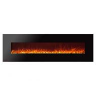 Ignis Royal 72 inch Wall Mount Electric Fireplace with Pebbles c SA us Certified (Could be recessed with no Heat)