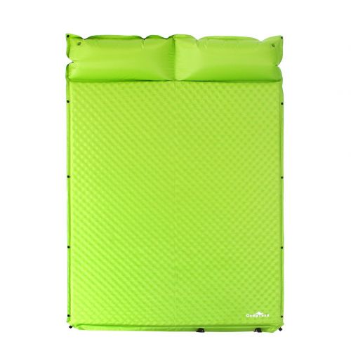  IGOKU CampLand Double Self-Inflating Sleeping Pad Air Camping Mat with Pillow - L75 x W52” x H0.8”