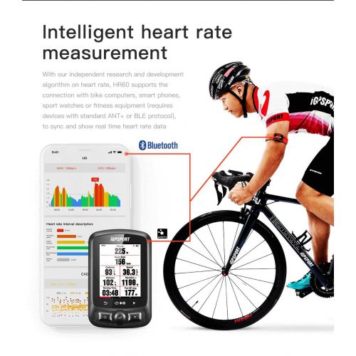  IGPSPORT iGPSPORT Wireless Heart Rate Monitor Sensor Armband HR60 Photoelectric with ANT+ and Bluetooth Support Bike Computer & Mobile App