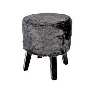 IH CASADECOR PL-1075BK Corina Vanity Stool Black