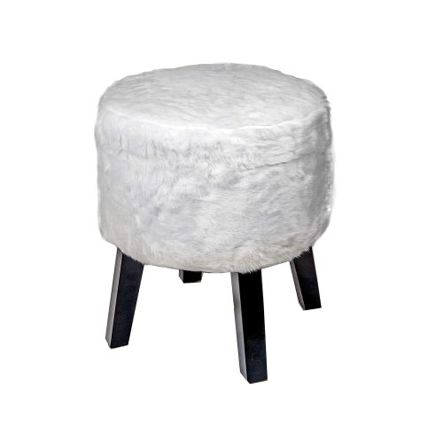  IH CASADECOR PL-1075WH Corina Vanity Stool White