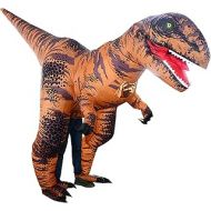 할로윈 용품IHGYT T-Rex Dinosaur Inflatable Costume Super Dinosaur Blow up Fancy Dress Cosplay Halloween Christmas Party for Adult
