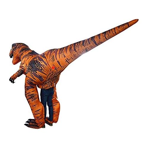  할로윈 용품IHGYT T-Rex Dinosaur Inflatable Costume Super Dinosaur Blow up Fancy Dress Cosplay Halloween Christmas Party for Adult