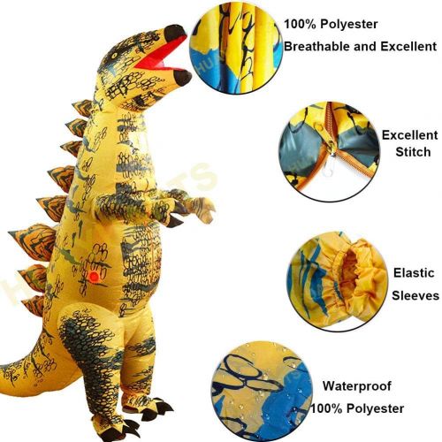  할로윈 용품IHGYT Inflatable Stegosaurus Costume Full body suit Air Blow up Cosplay Party Dress