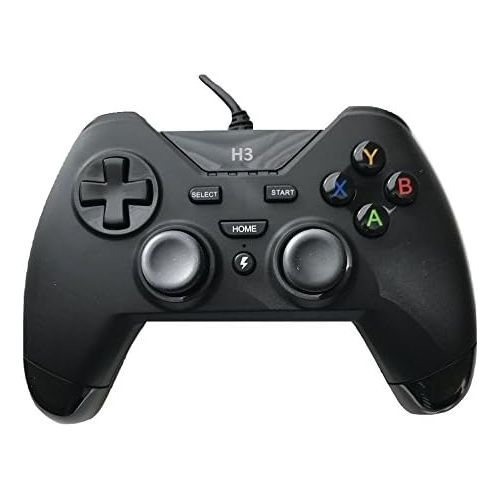  [아마존베스트]IHK USB Wired Gaming PC Controller for Computer Laptop (Windows 10/8.1/8/ 7 / XP) / PS3 Plasytation 3 / Android Devices / PC360 / Steam Game TV Box Game with Dual Turbo Vibration by IH