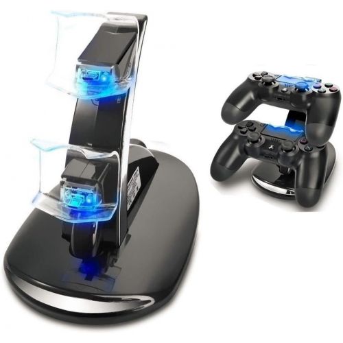  [아마존베스트]IHK PS4 Controller Charger, Playstation 4 / PS4 Slim / PS4 PRO / PS4 Controller Charger, Charging Station, Charging Station, Dual USB Fast Charging Ps4 Station for Sony PS4 Controller