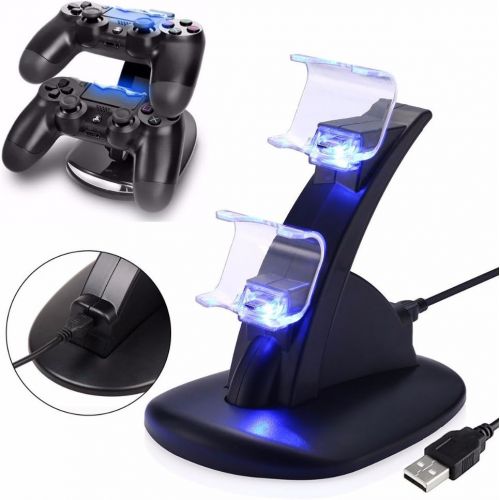  [아마존베스트]IHK PS4 Controller Charger, Playstation 4 / PS4 Slim / PS4 PRO / PS4 Controller Charger, Charging Station, Charging Station, Dual USB Fast Charging Ps4 Station for Sony PS4 Controller