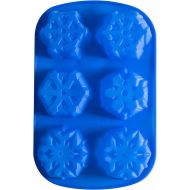 IHOMECOOKER 6 Even Snowflakes Silicone Cake Mold Soap Mold(4 style)