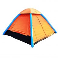 IHUNIU, INC. 4 Person Inflatable Camping Air Pop Up Tent Waterproof for Beach, Camp, Travel, Hiking, Survival with Air Pump