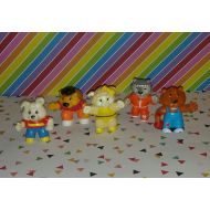 IHadThatToy Vintage 1980s Group of 5 PVC Get Along Gang Figures (Lot B)