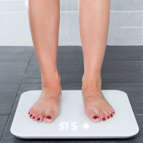 아이헬스 IHealth iHealth Lite Wireless Smart Scale for Apple and Android with Step-On Technology, 400 Pounds, Smart...