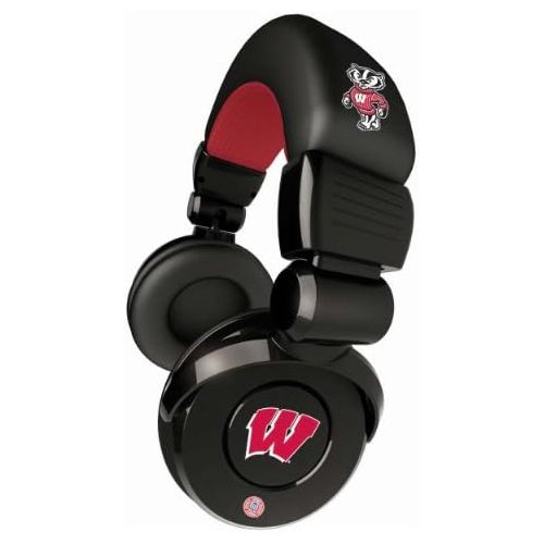  IHip NCAA Wisconsin Badgers Pro DJ Headphones with Microphone