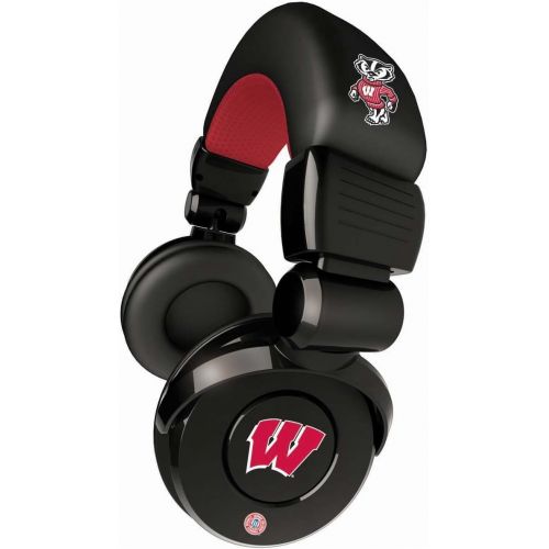  IHip NCAA Wisconsin Badgers Pro DJ Headphones with Microphone