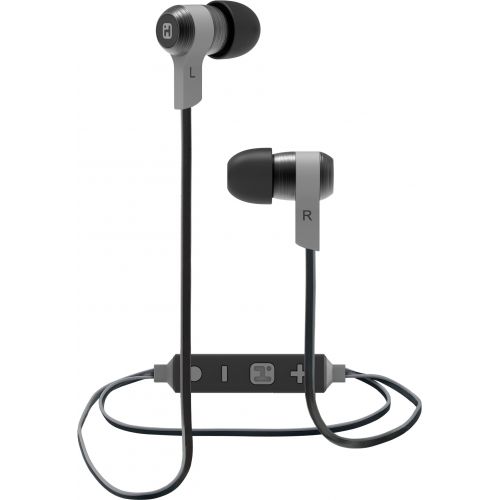  IHome iHome iB39 Wireless Bluetooth Metal Earbuds with Mic - Gun Metal