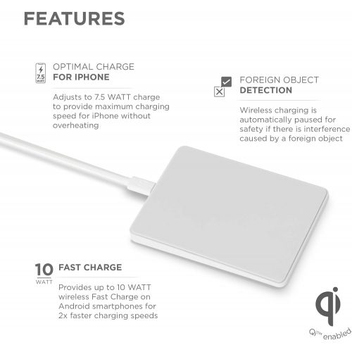  [아마존 핫딜] iHome Wireless Qi Charging Pad: AirPad Charger Qi Certified Fast Charge Station: 7.5W for iPhone 11, 11 Pro, 11 Pro Max, XR, Xs Max, XS, X, 8, 8 Plus, or 10W Galaxy S10 S9, Note 10