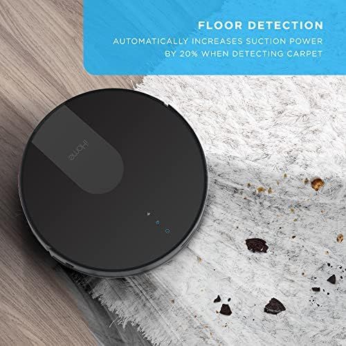  iHome AutoVac Eclipse G 2-in-1 Robot Vacuum and Mop with Homemap Navigation, Ultra Strong Suction Power, Wi-Fi/App Connectivity…