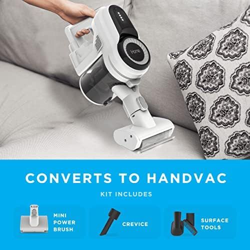  iHome StickVac SV1, Cordless Stick Vacuum Cleaner, Converts to Handvac, 3-in-1, Lightweight, Powerful 18K PA Suction, Hard Floors & Carpet, 35min Runtime, HEPA Filter, Great Pet Ha